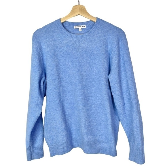 JW Anderson Uniqlo Cornflower Light Blue Crewneck Soft Sweater XXS - Picture 1 of 4